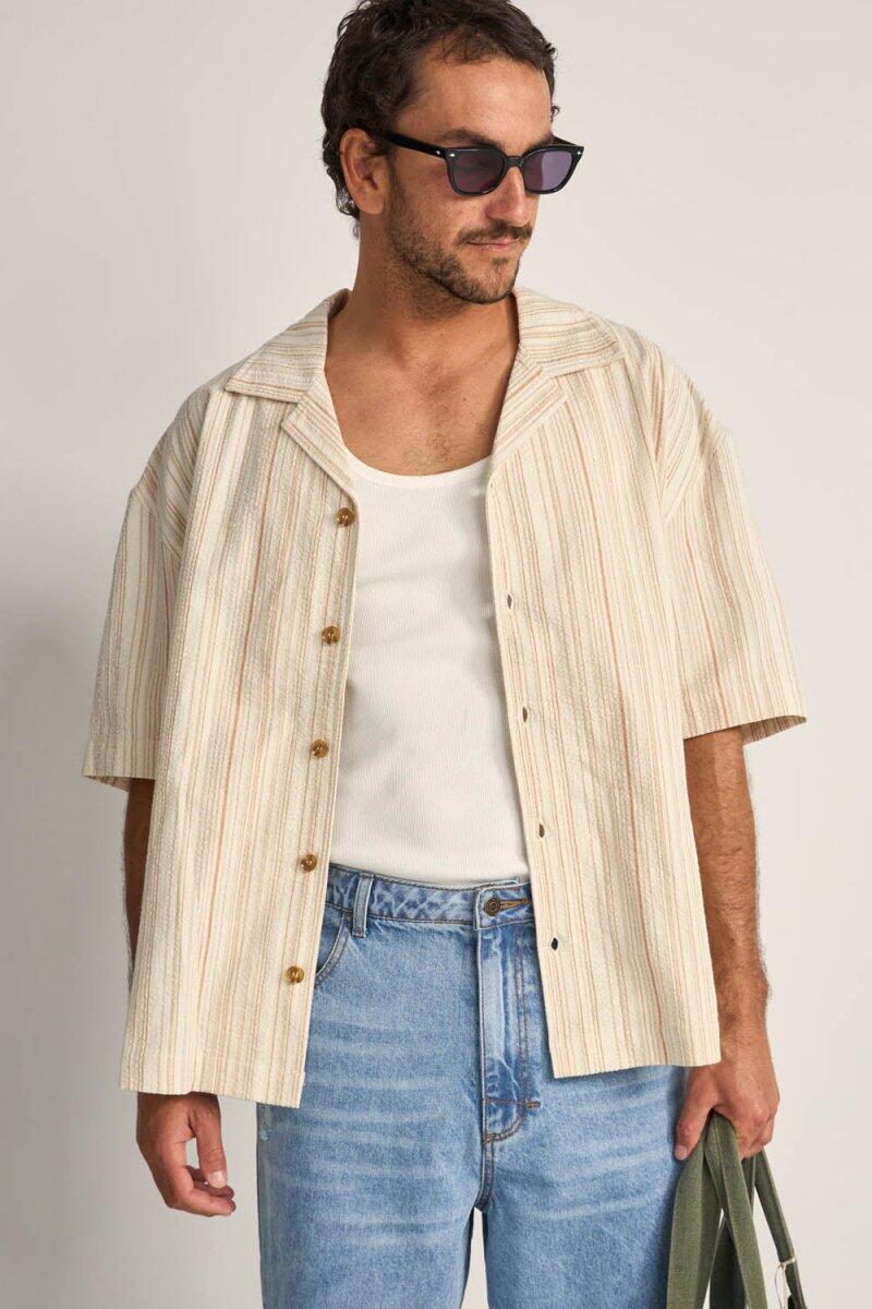 Benny Relaxed Stripe - Chemise Homme 6/7