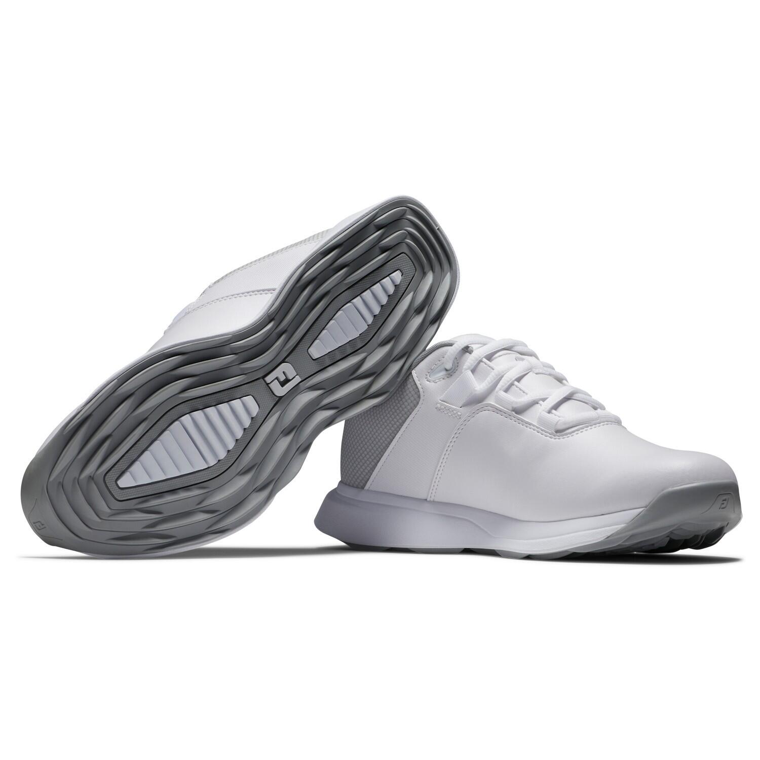 Zapatos Golf Footjoy Prolite Mujer Blanco y Gris 4/4