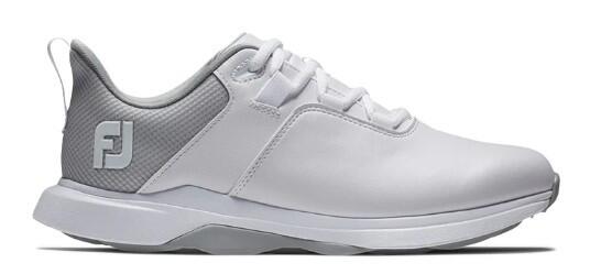 Chaussures de golf Footjoy Prolite pour femme, blanches et grises
