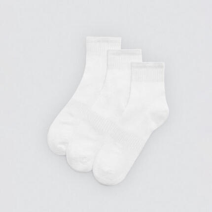 Lot de 3 chaussettes courtes respirantes blanches