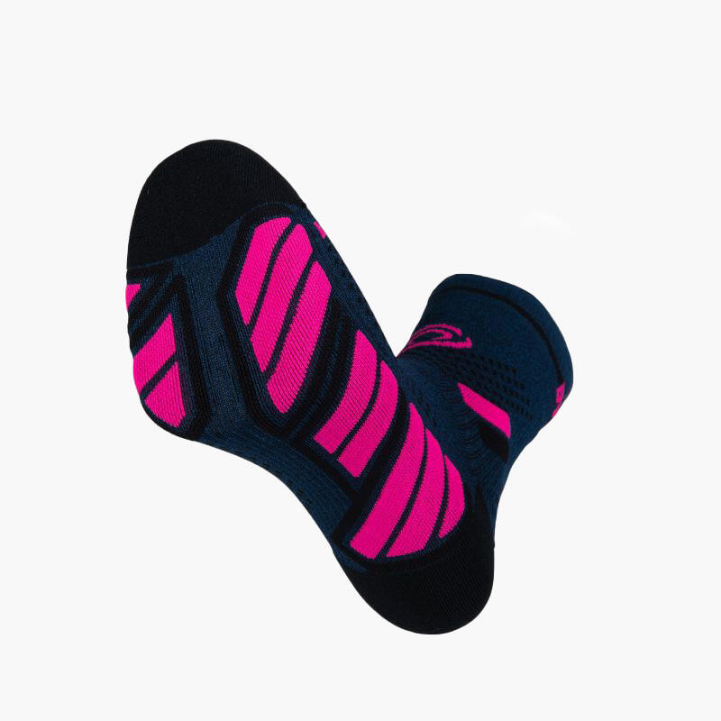 Chaussettes TRAIL ULTRA MID Bleu/Rose 3/4