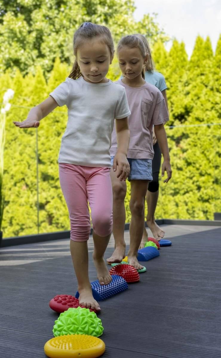 Kinder Sport Balance-Igel Set orthopädisch 11-tlg. pastell 4/7