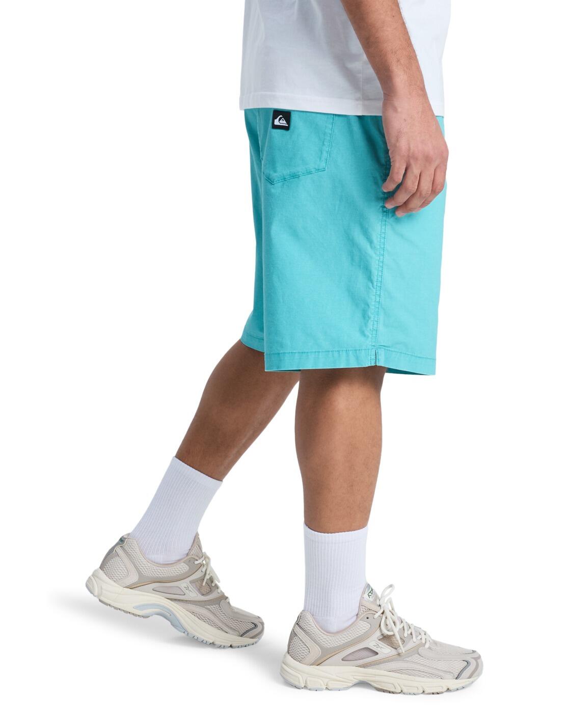 Short taille élastique TAXER 19" Bleu Homme 3/4