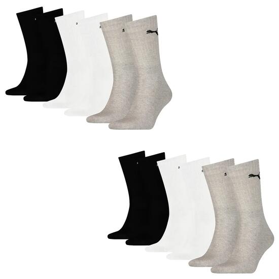 12 PAIR Puma Socken Cush Crew Sportsocken Tennis Socken Unisex
