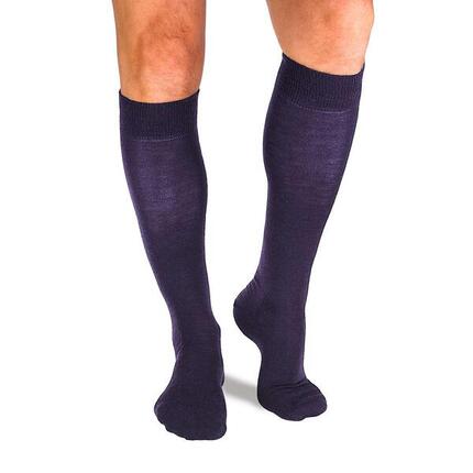 Chaussettes longues de compression 3/4 en laine mérinos