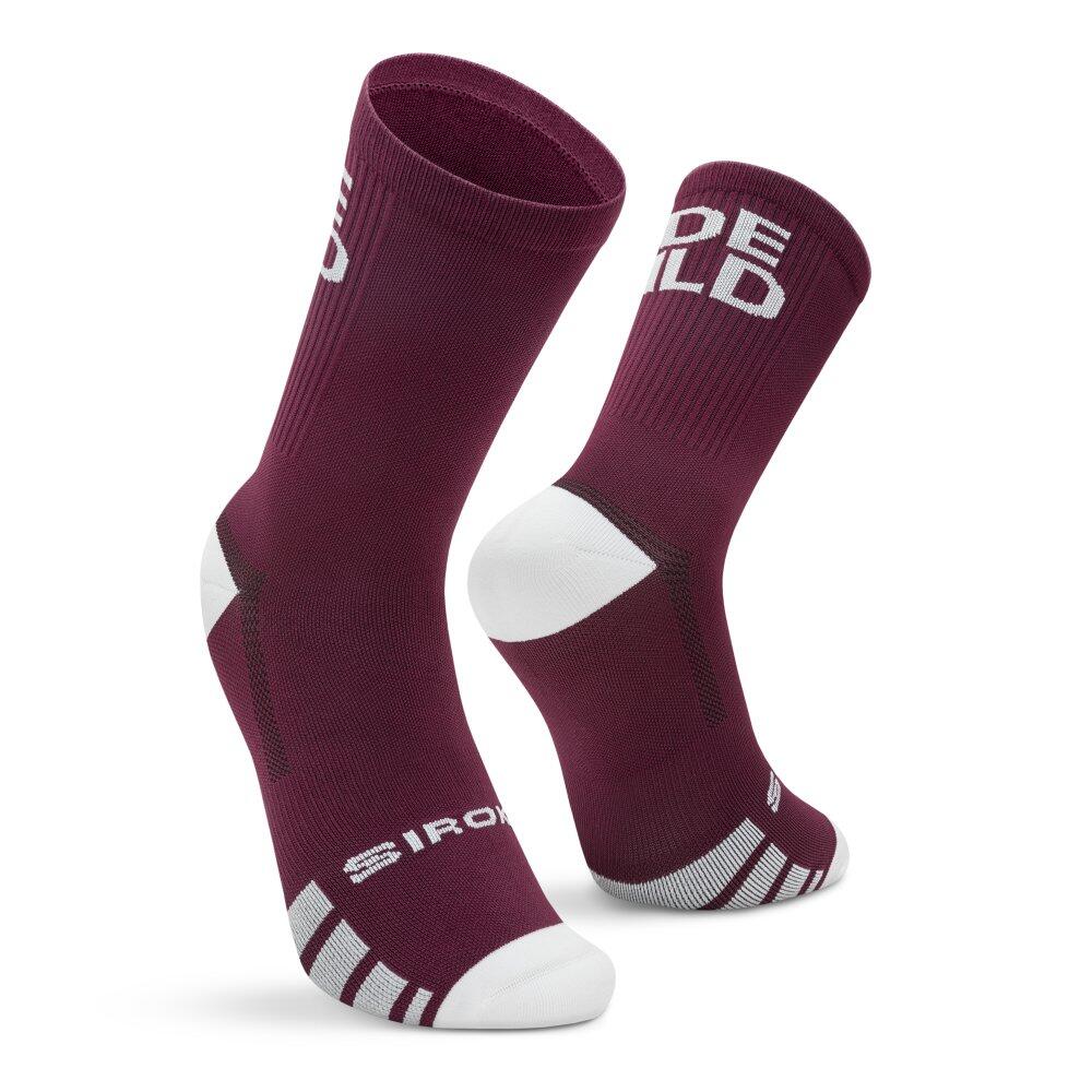 Skarpetki rowerowe gravel Kolarstwo Siroko GS2 Burgundy