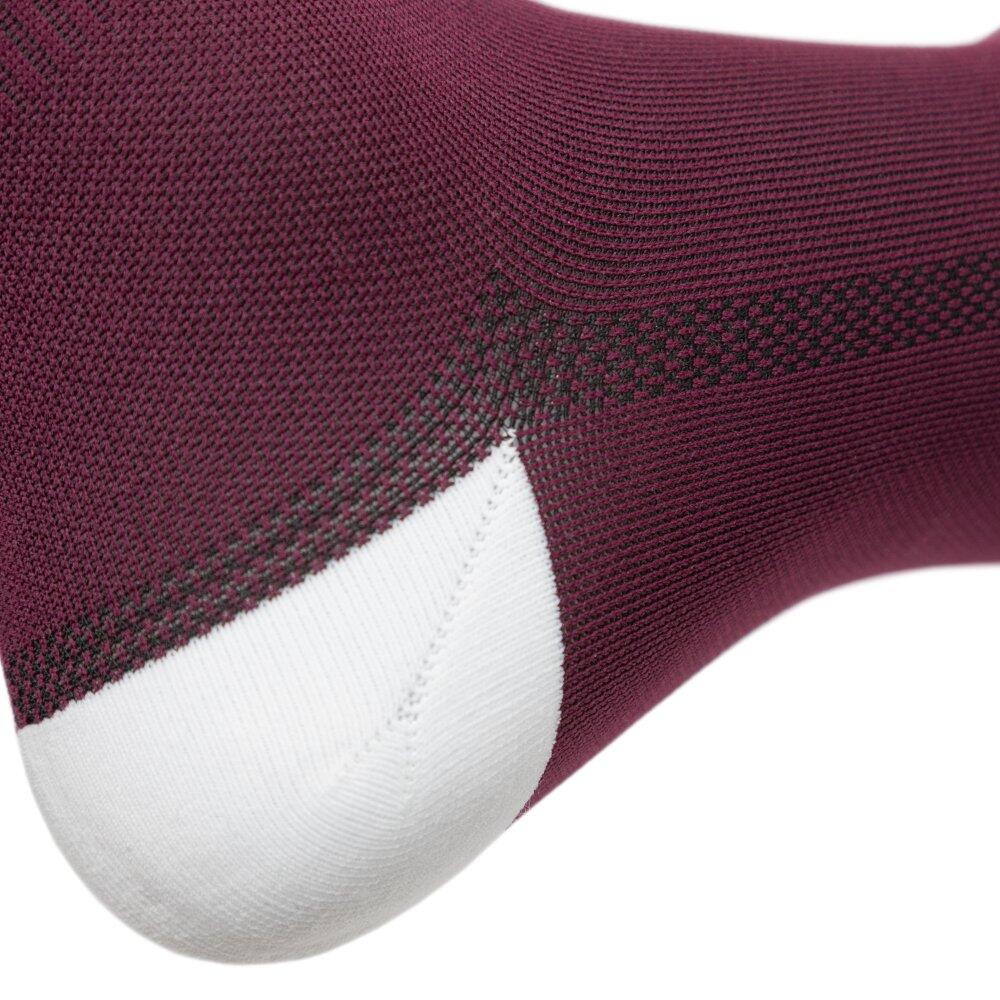 Calcetines caña media gravel ciclismo Hombre y Mujer GS2 Burgundy Rojo 5/6