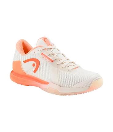 Zapatillas Head Sprint Pro 4.0 Woman Chalk White/coral 2025