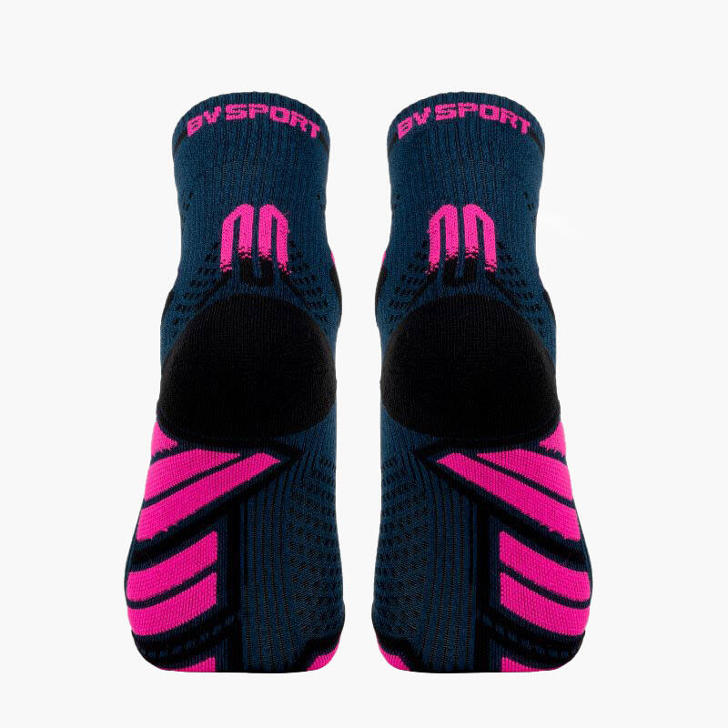 Chaussettes TRAIL ULTRA MID Bleu/Rose 2/4