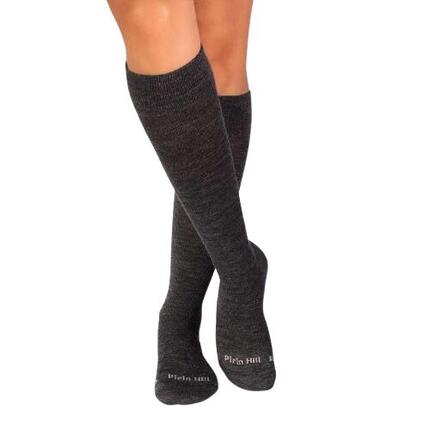 Chaussettes longues de compression 3/4 en laine mérinos