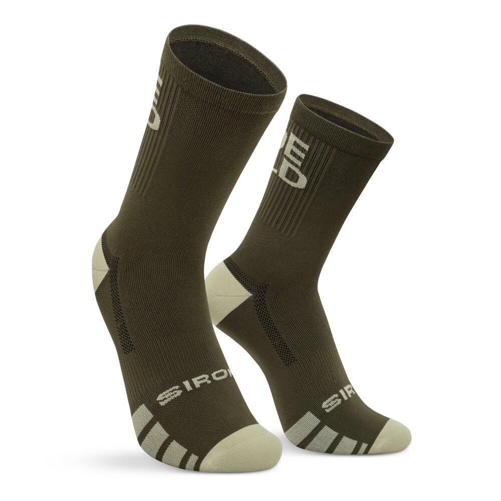 Men & Women Cycling gravel crew socks GS2 Green Green