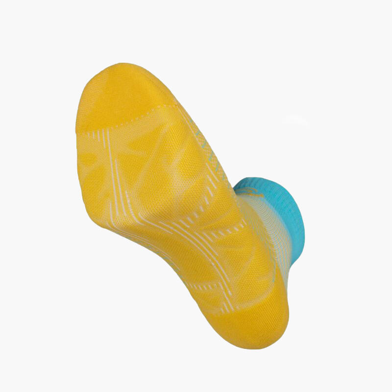 Chaussettes RUN MARATHON Low Jaune/Bleu 3/3
