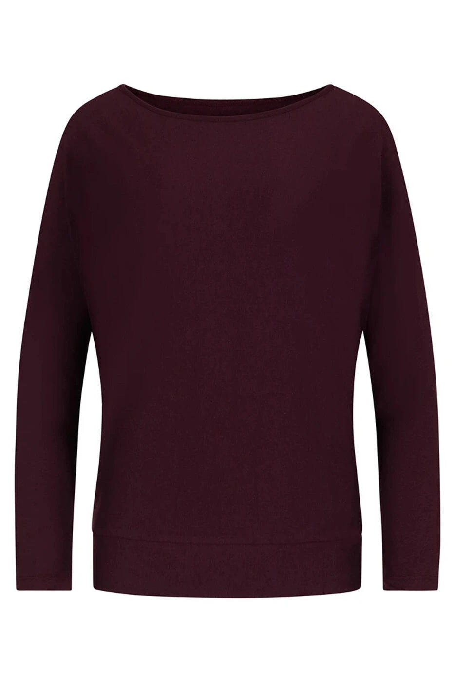 Loosefit batwing Budhi Longsleeve Yoga en Pilates Shirt - Bordeaux 5/5