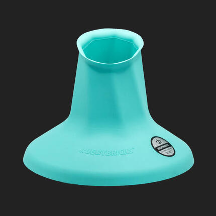 Bricks Vortex High Cut Rugby-tee – Leuchtblau