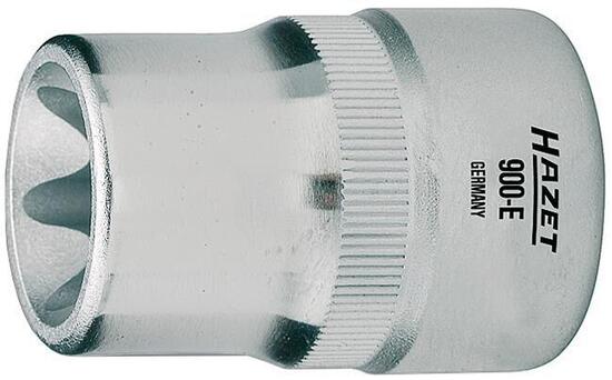 HAZET Stecknuss E18 1/2" Sternprofil verchromt