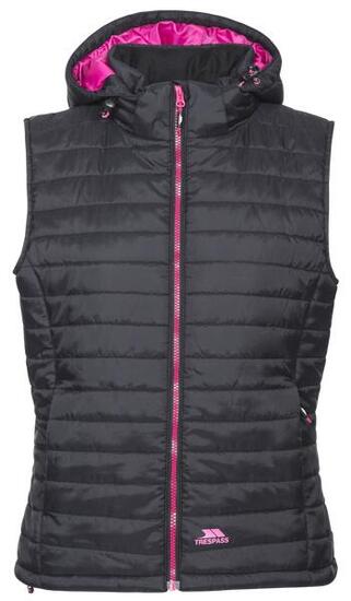 Trespass Aretha Damen Steppweste Schwarz