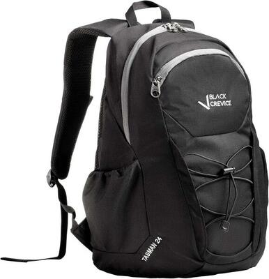 Rugzak zwart crevice wandel- en outdoorrugzak tasman 24 l zwart zwart