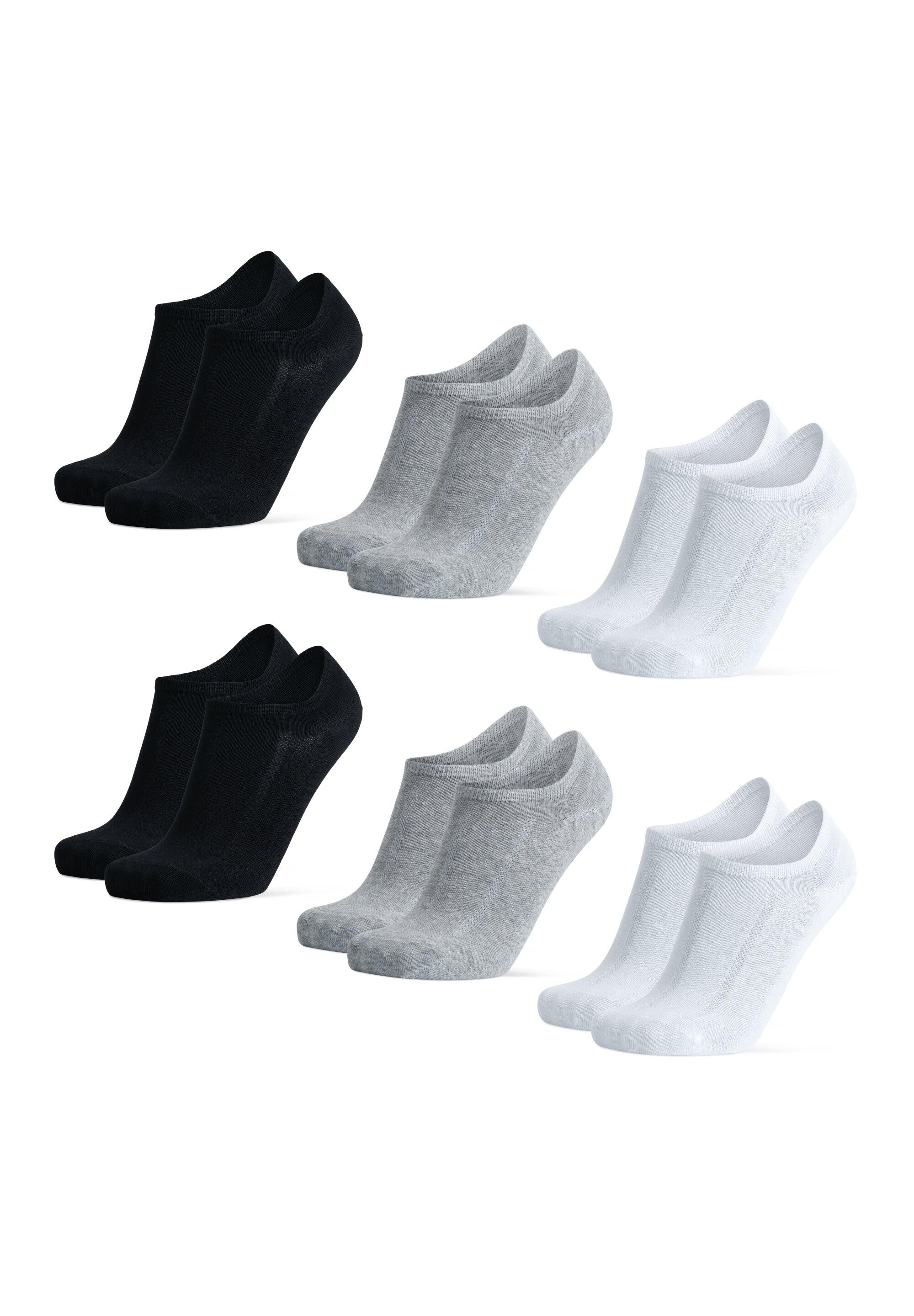 Chaussettes invisibles en coton no show 6 paires 2/5