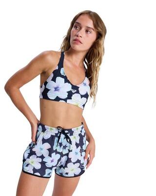 Elastische shorts everyday flow schwarz dames