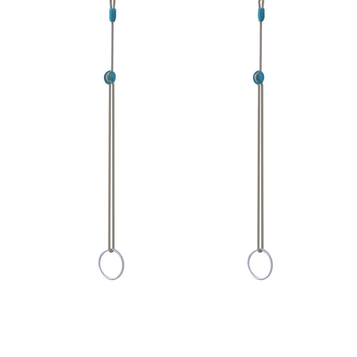 Balançoire en bois poutre métal 3 m Adulte SKYLER 2 - 3 personnes 6/7