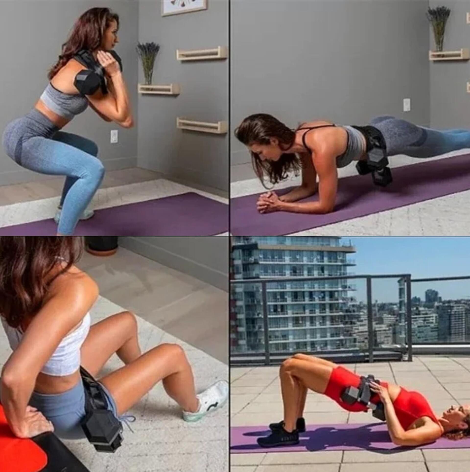 Ceinture de musculation de charge pour hip thrust et glute bridge 2/4