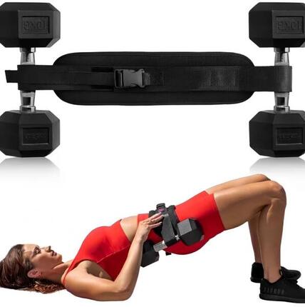 Pas obciążeniowy do hip thrust i glute bridge na hantle i kettlebell