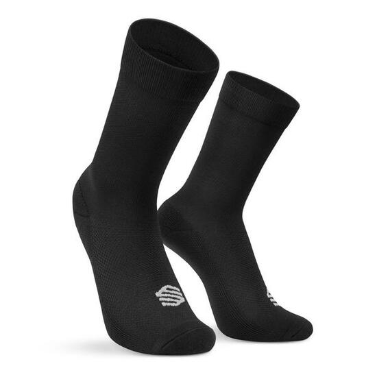 Men & Women winter cycling crew socks S3 Black Black