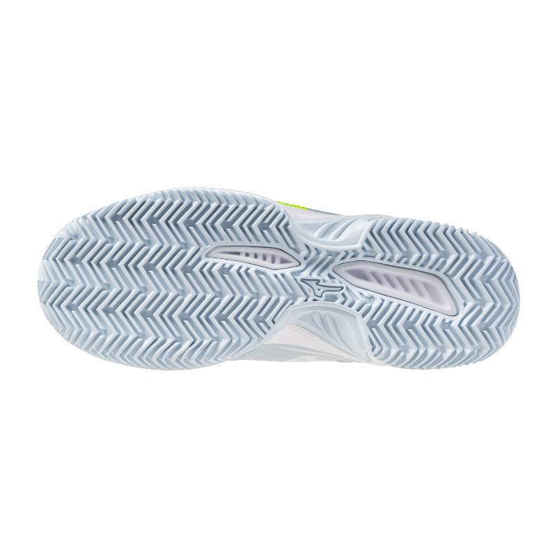 Tênis femininos Mizuno Break Shot 5 Clay Light Blue Light White, Fluor 5/5