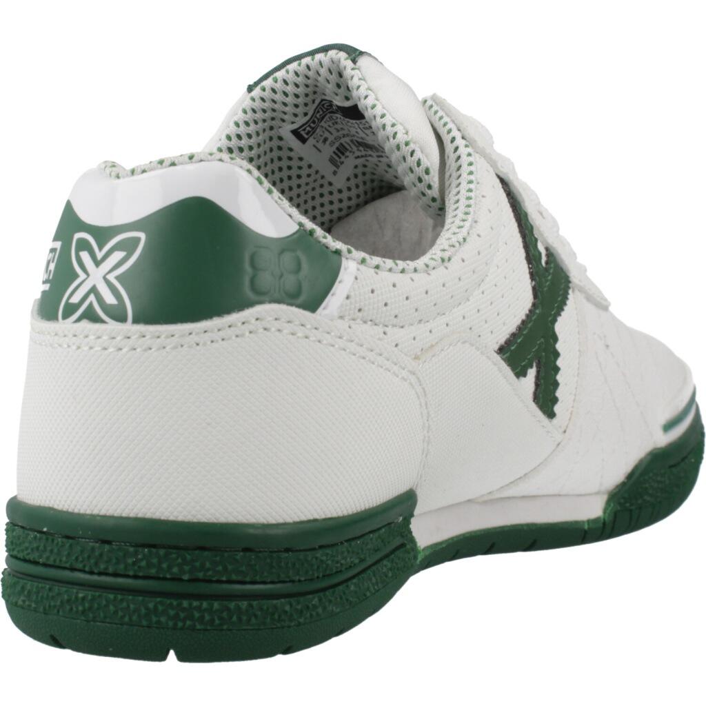 MUNICH G-3 KID 450 Zapatilla de Fútbol Sala Infantil Blanca y Verde 3/5