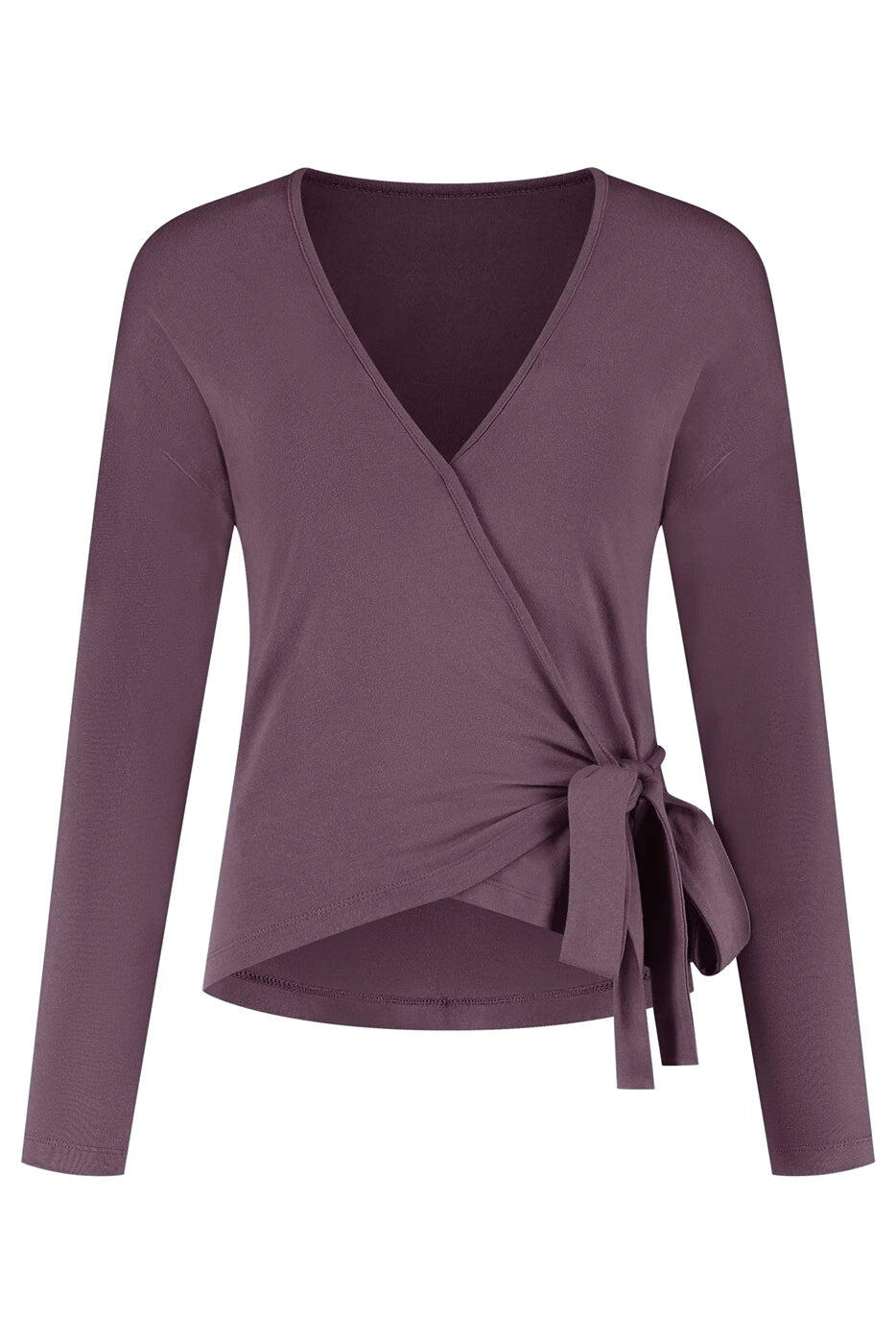 Veste de yoga cache-cœur Aurora – Mauve 5/5