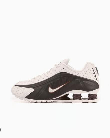 Nike Shox R4 Donna COLORE BIANCO NERO MARRONE AR3565 104 WHITE