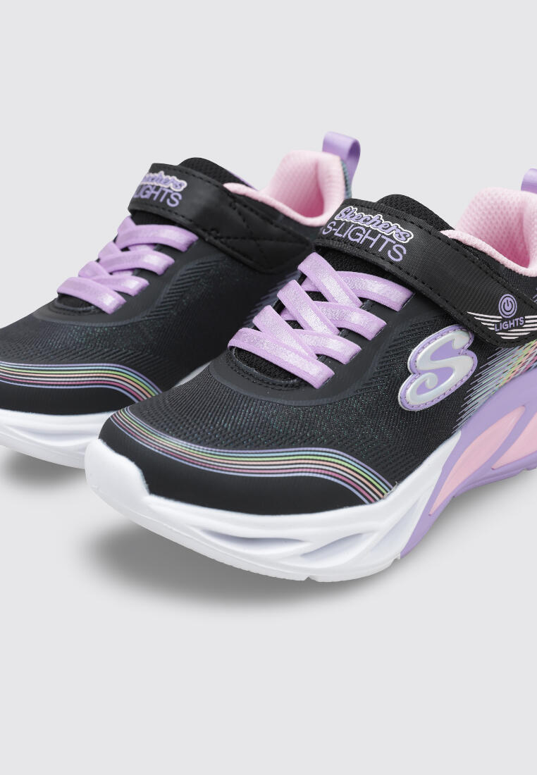 Zapatillas Deportivas Niños Skechers COSMIC GLOW Negr 3/4