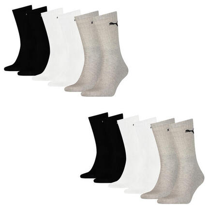 12 PAIR Puma Socken Cush Crew Sportsocken Tennis Socken Unisex