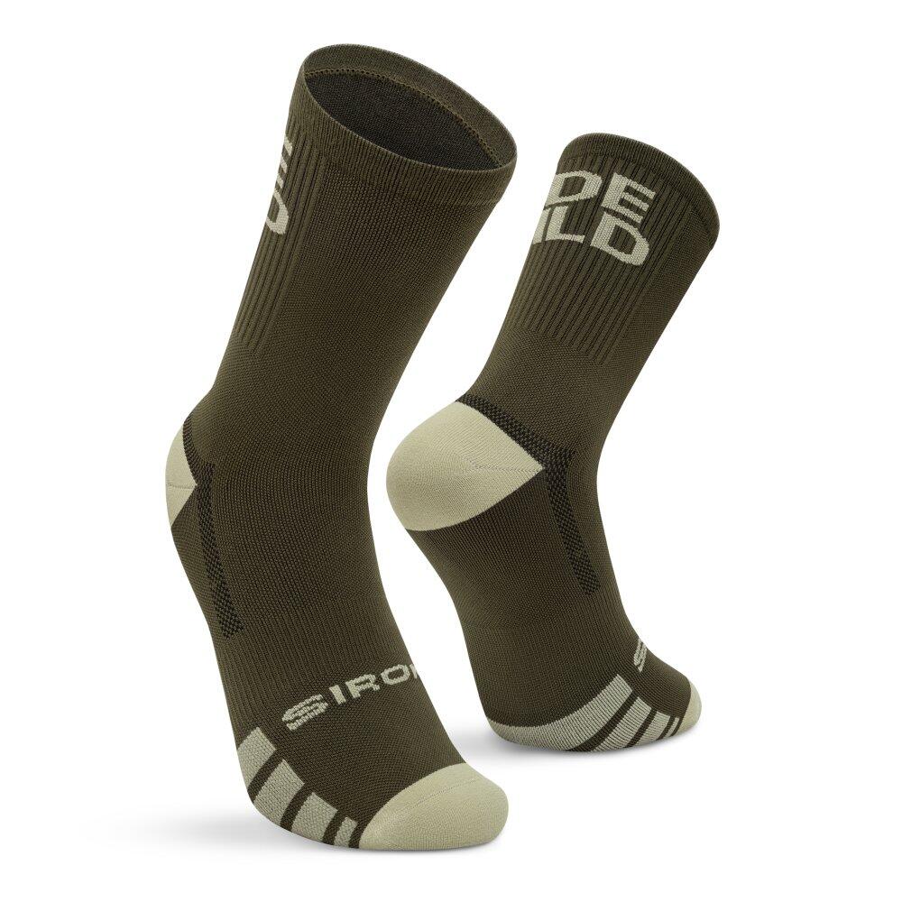 Skarpetki rowerowe gravel Kolarstwo Siroko GS2 Green