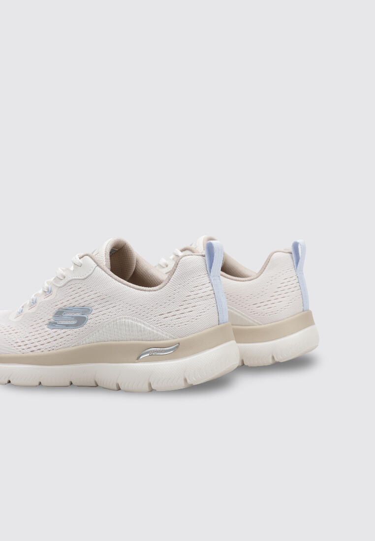 Chaussure de randonnée Baskets Femme Skechers ARCH FIT SUMMITS - DAILY FLOW Blan 4/4
