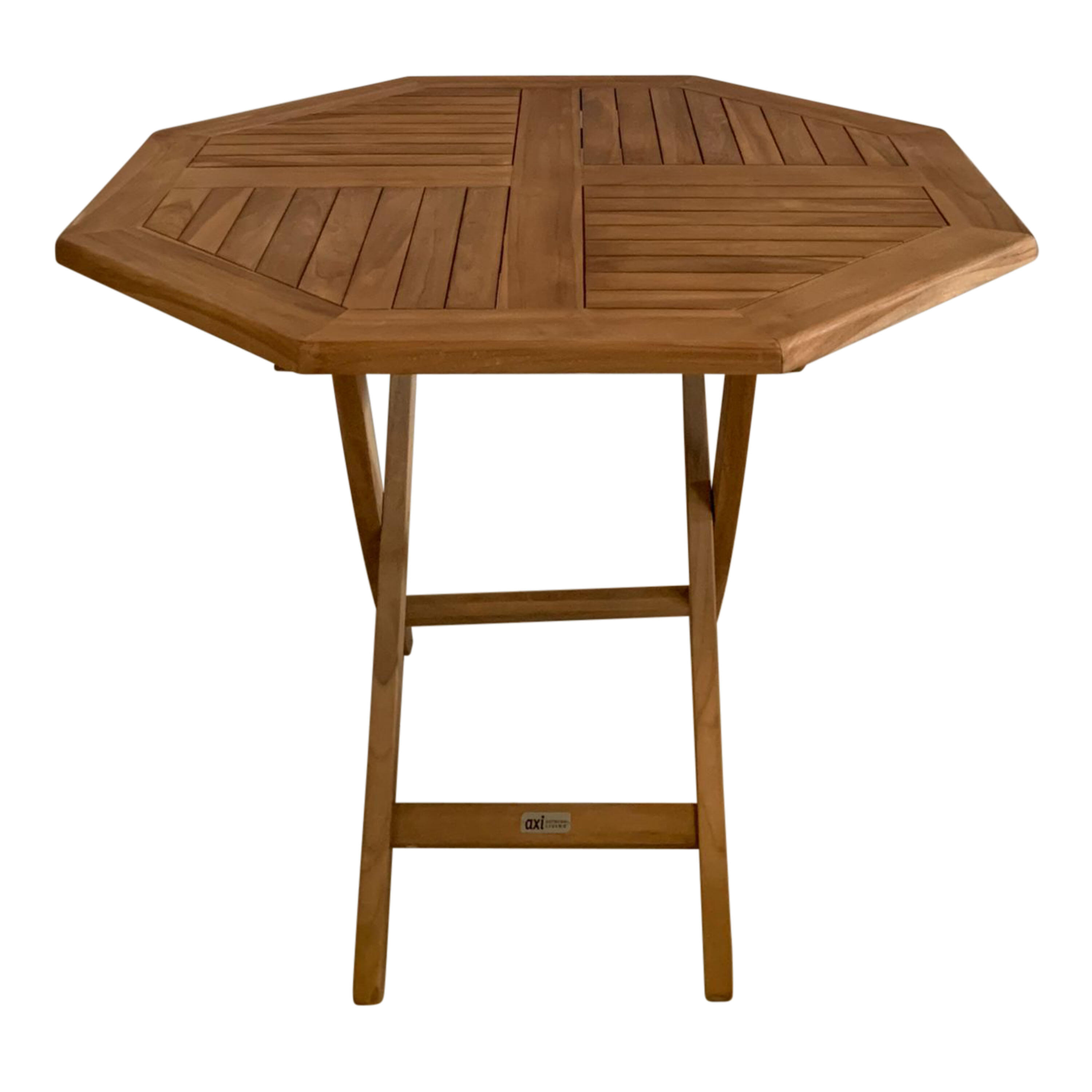 Table de jardin en Teck - AXI Sana - Pliable - 100 x 100 x 75 cm 1/4