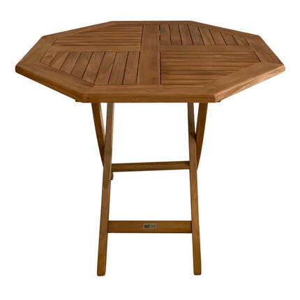 Table de jardin en Teck - AXI Sana - Pliable - 100 x 100 x 75 cm