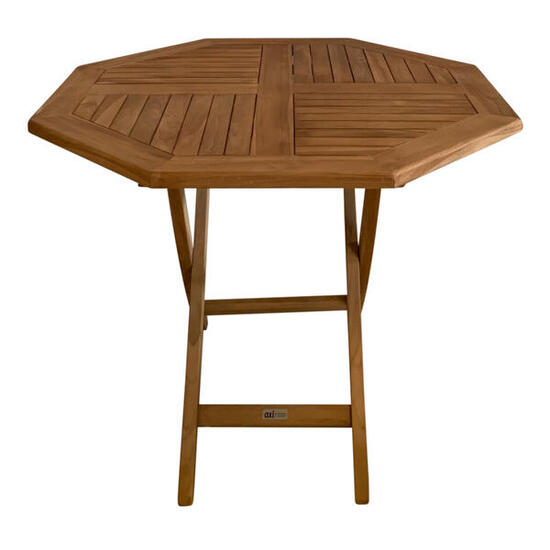 Table de jardin en Teck - AXI Sana - Pliable - 100 x 100 x 75 cm
