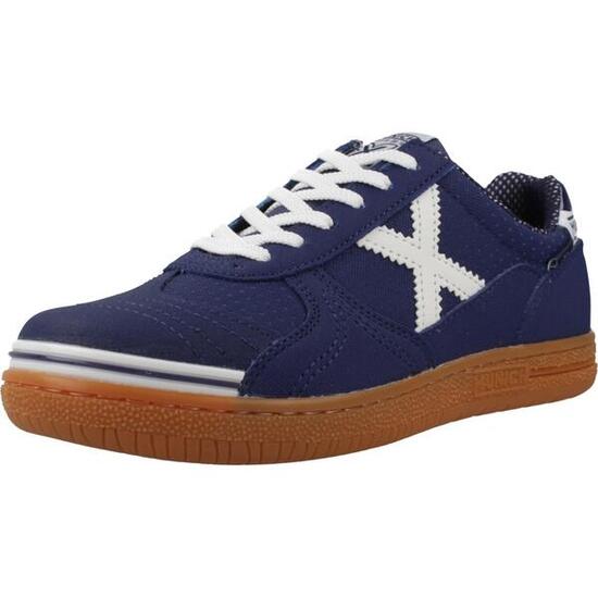 MUNICH G-3 KID 452 Zapatilla de Fútbol Sala Infantil Azul Marino y Blanca