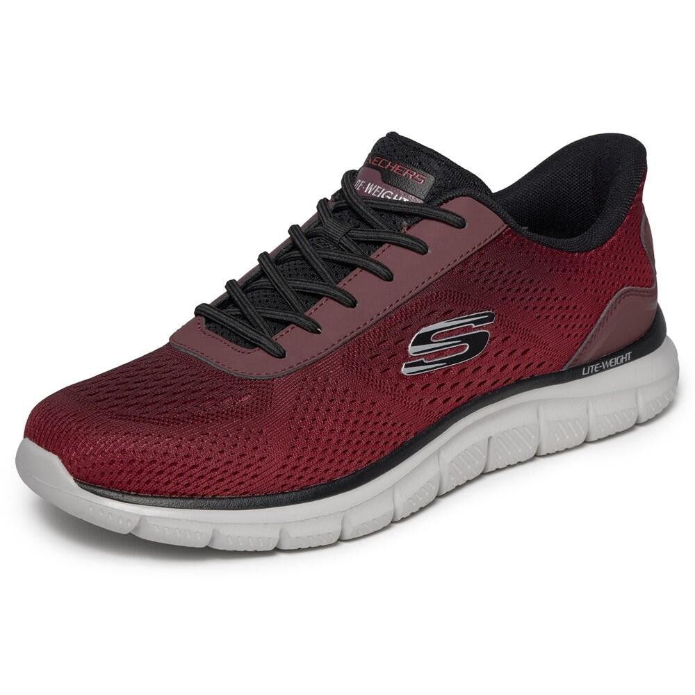 Baskets HOMME Skechers Slip-ins Track tissu ROUGE 4/7
