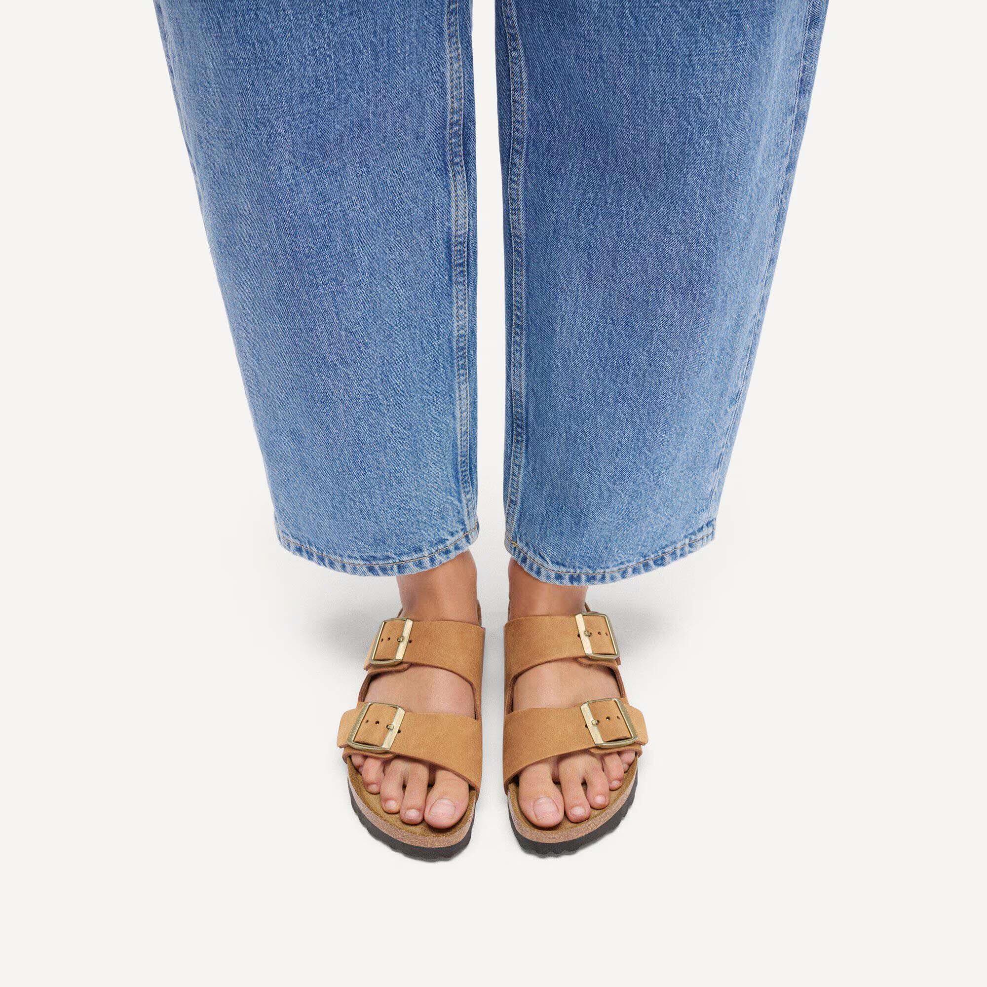 Ciabatte Birkenstock Arizona Sfb Nubuck Leather Donna 5/5