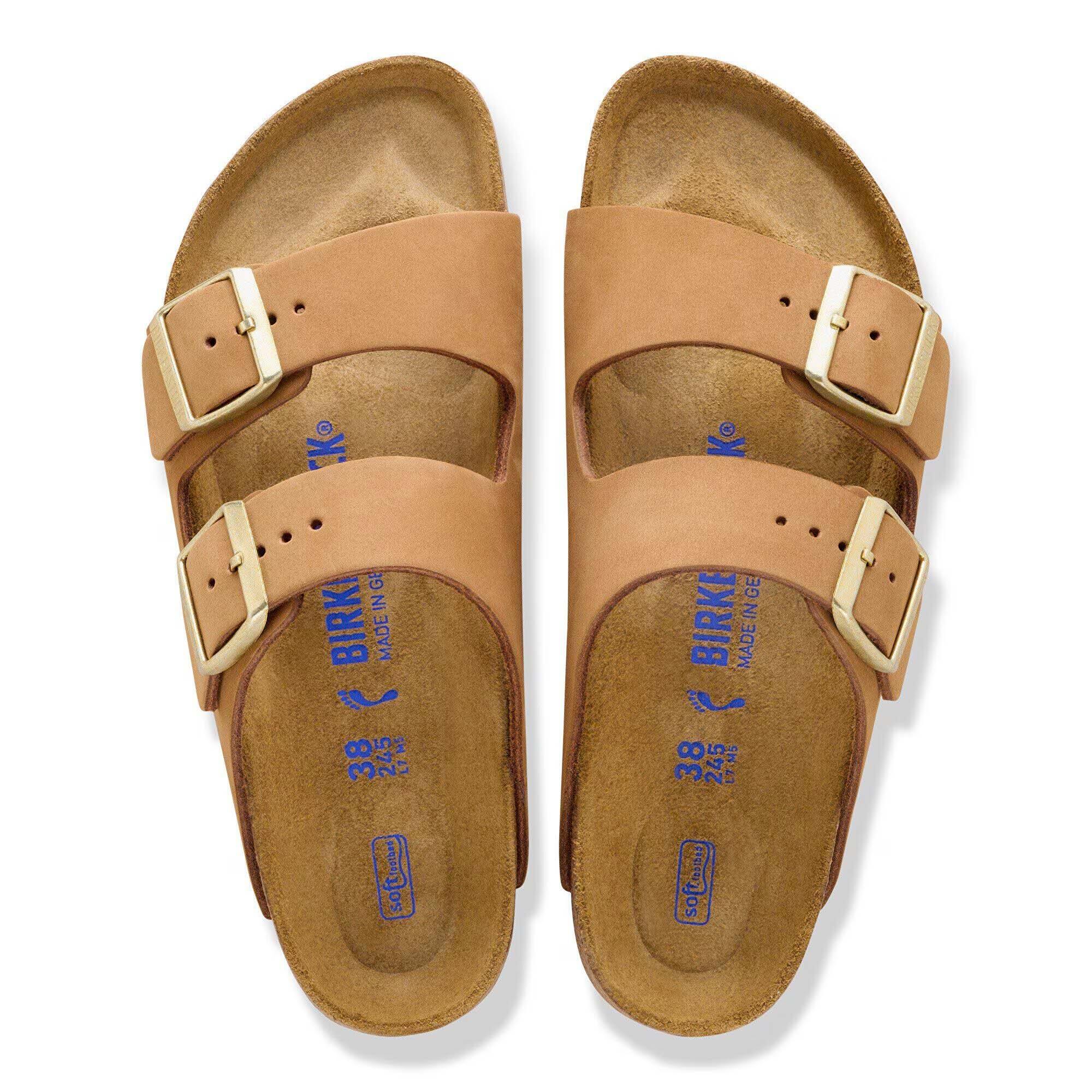 Ciabatte Birkenstock Arizona Sfb Nubuck Leather Donna 4/5