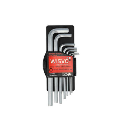 Wisvo inbussleutel set 9-delig 1.5-10 mm