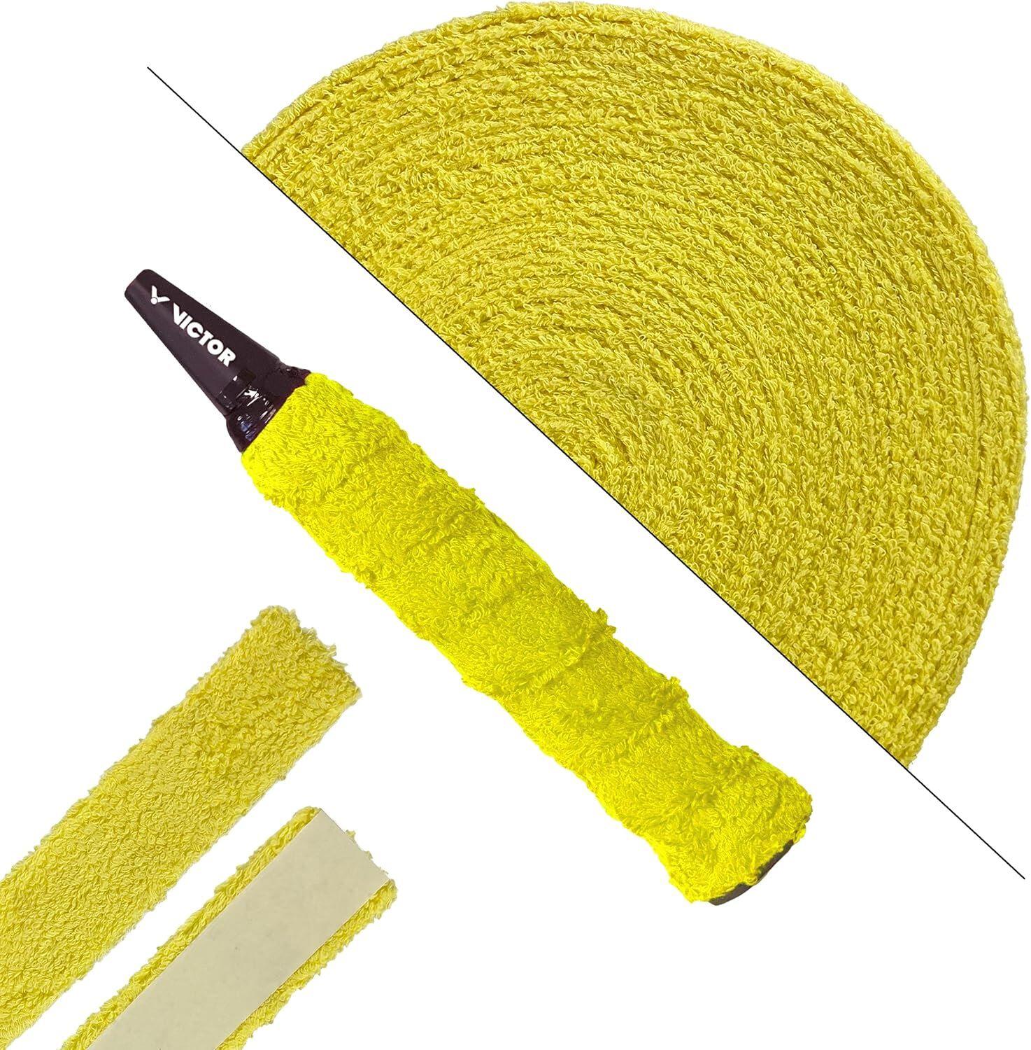 Victor Frotte Badminton & Tennis Racket Handtuchgriff 12M Gelb Hochwertig 4/4