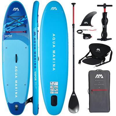 Aqua marina vapor 10.4 2026 opblaasbaar sup-board + kajakzitje