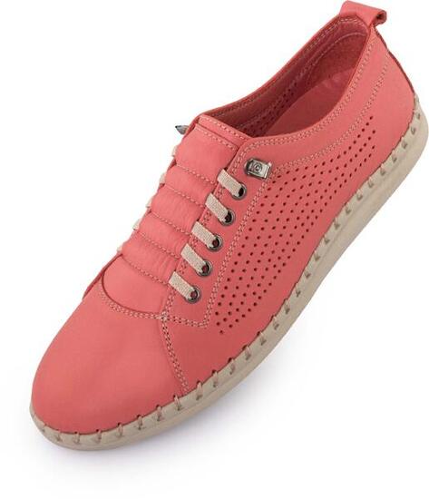Baskets en cuir femmes Nell Perform Flower Rose
