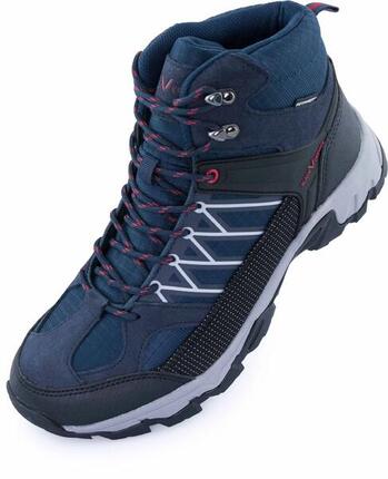 Black Crevice Herren Trekkingstiefel hoher Schaft wasserdicht Leder-Textil