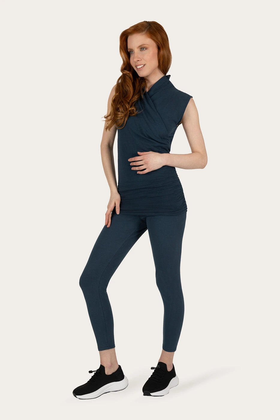 Good Karma - Top de Yoga et Pilates multifonctionnel en coton biologique -Violet 4/5