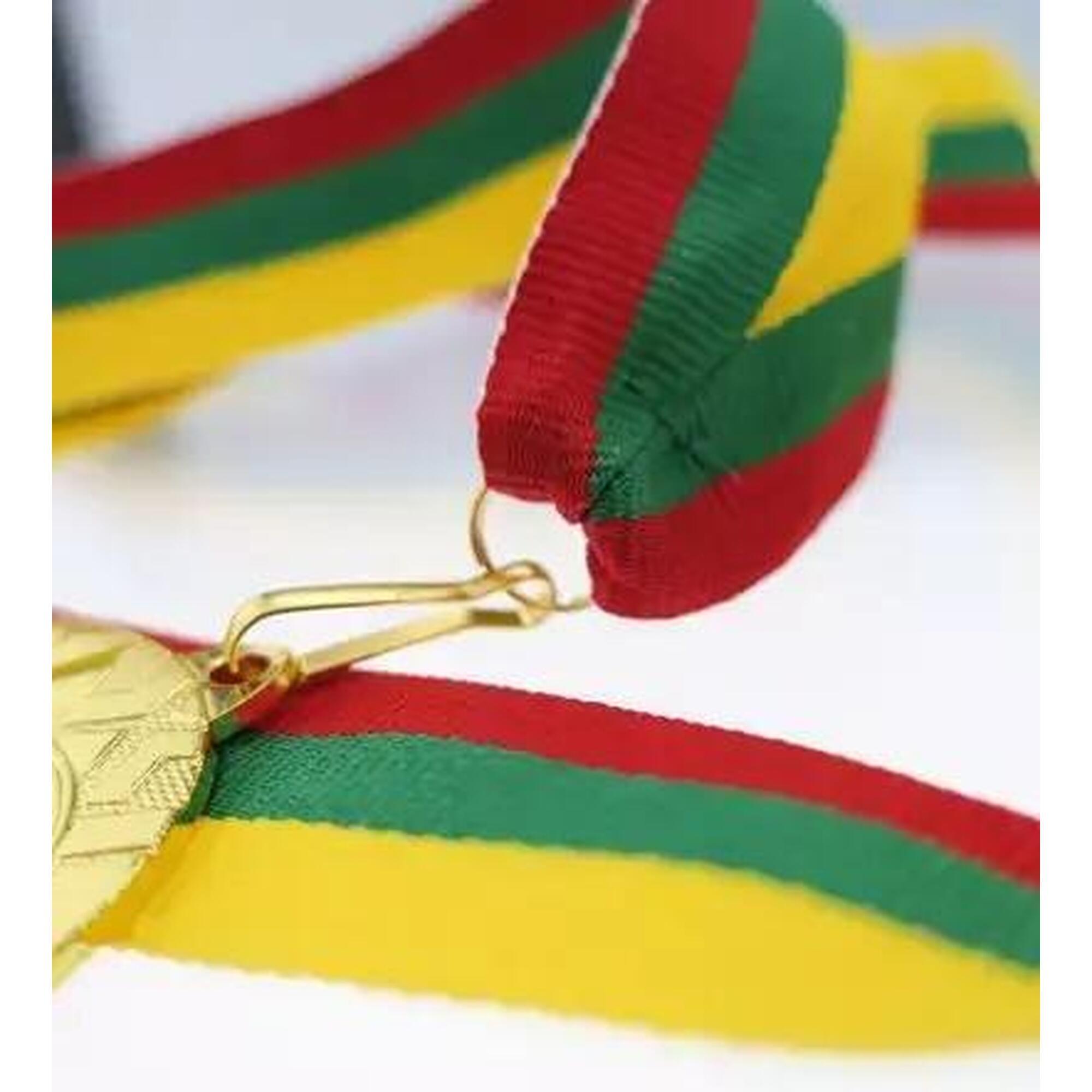 Snur Medalie Rosu/Verde/Galben