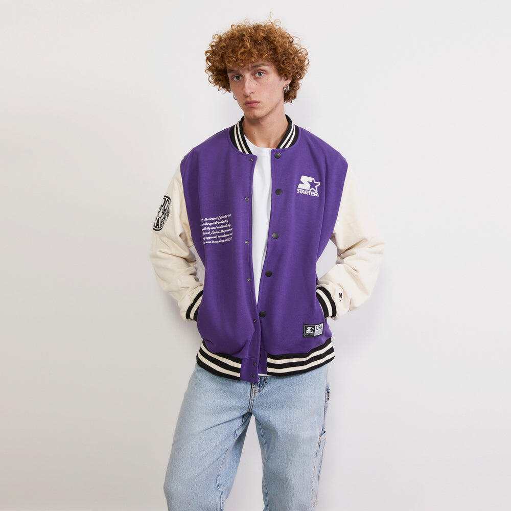 Varsity jacket in felpa Iconic VIOLA 3/6
